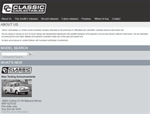 Tablet Screenshot of classiccarlectables.com.au